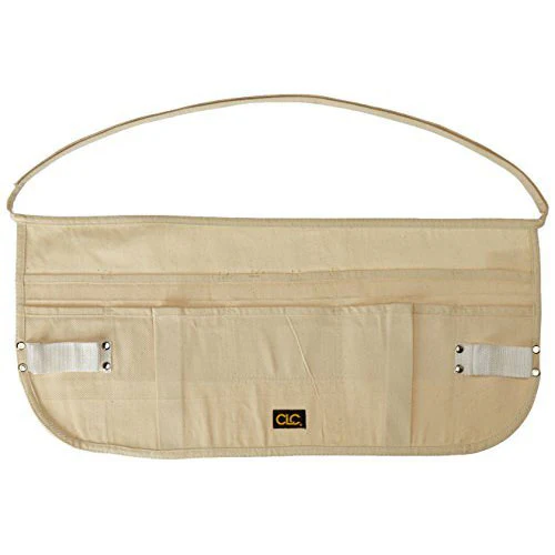 Custom Leather Craft C14 10 Pocket Canvas Waist Apron - Moutools