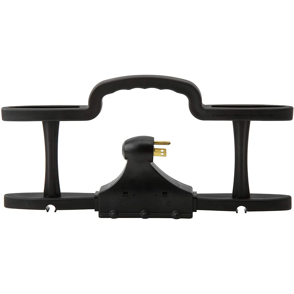 Woods 547737 Rack Cord Management System with Three Outlet Power Tap - Moutools