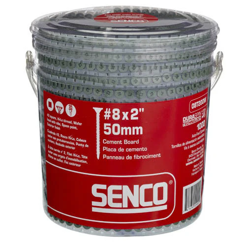 SENCO 08T200W 8-Gauge x 2 in. Collated Cement Board Screws - Moutools