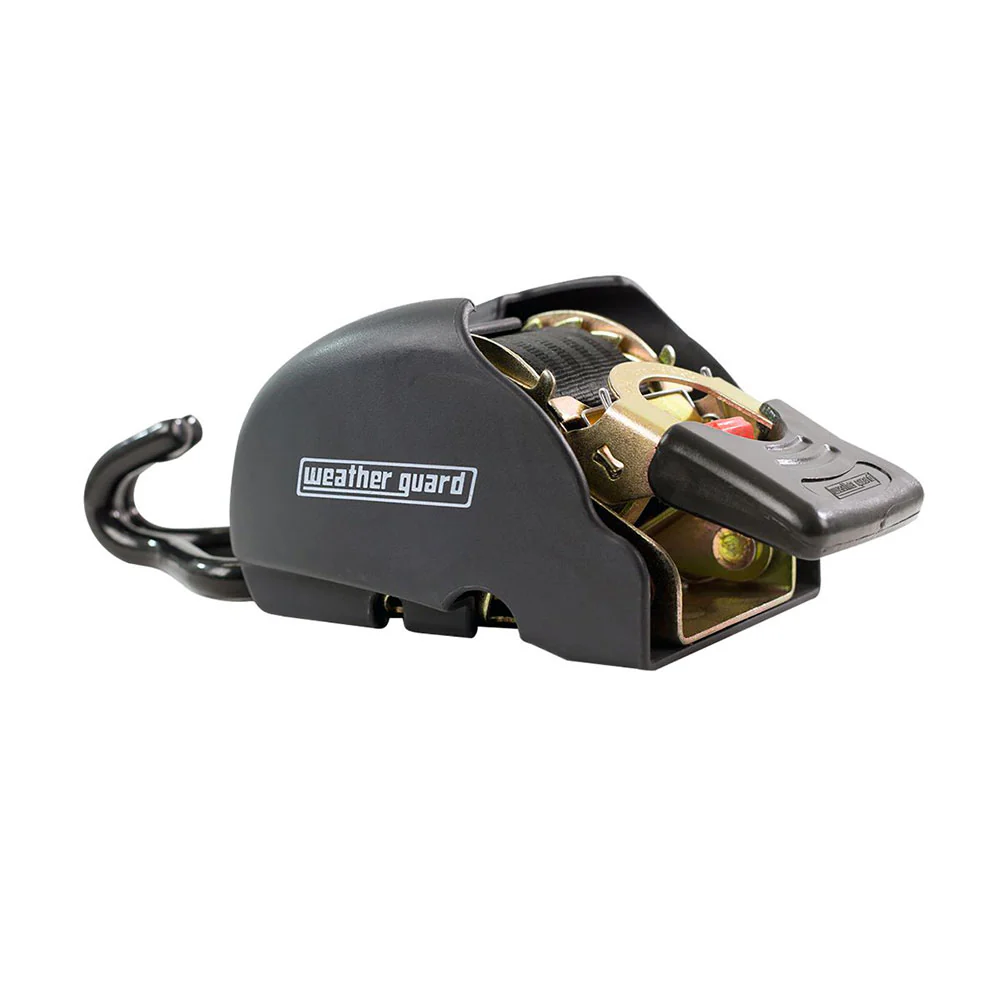 WeatherGuard 1057-52-01 Ratchet Straps w/Mounting Brackets, Steel Truck Racks, 2 Pack - Moutools