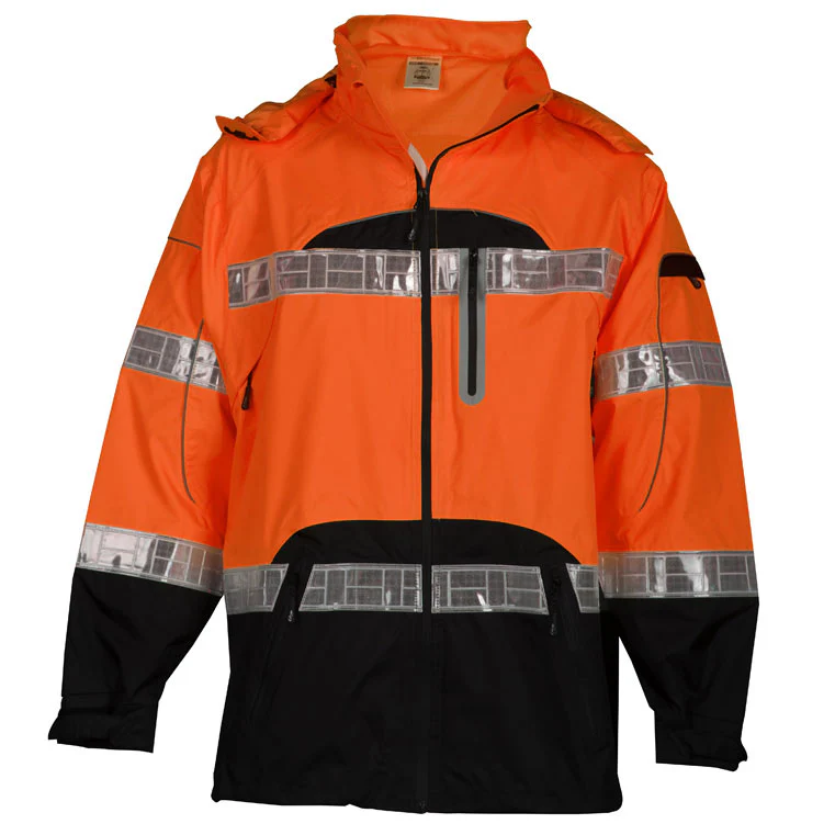 ML Kishigo  RWJ107-L/XL Brilliant Series Rain Jacket , Orange, L/XL - Moutools