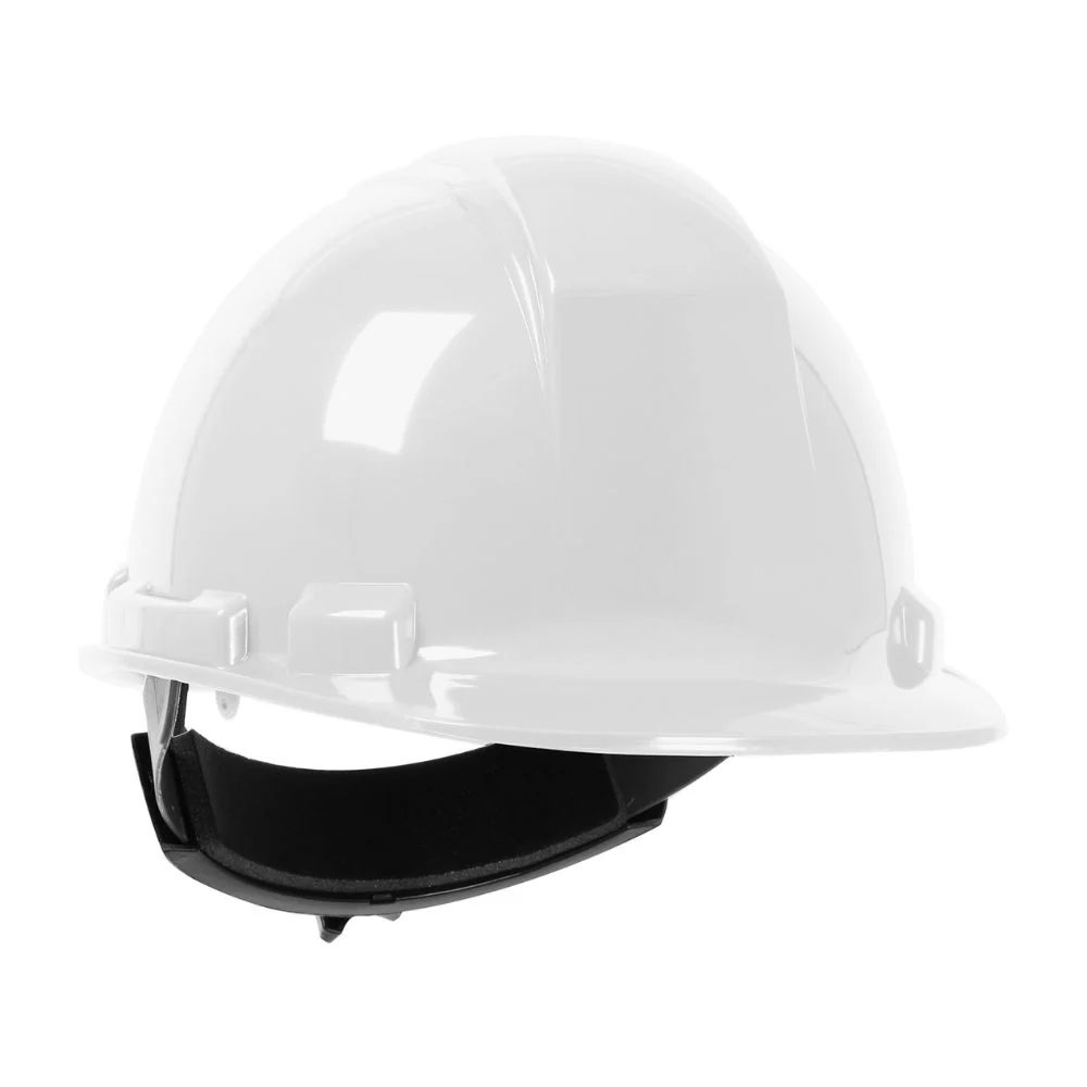 PIP 280-HP241R-01 Whistler Cap Style Hard Hat, HDPE Shell, 4-Point Textile Suspension, Ratchet Adjustment - White - Moutools