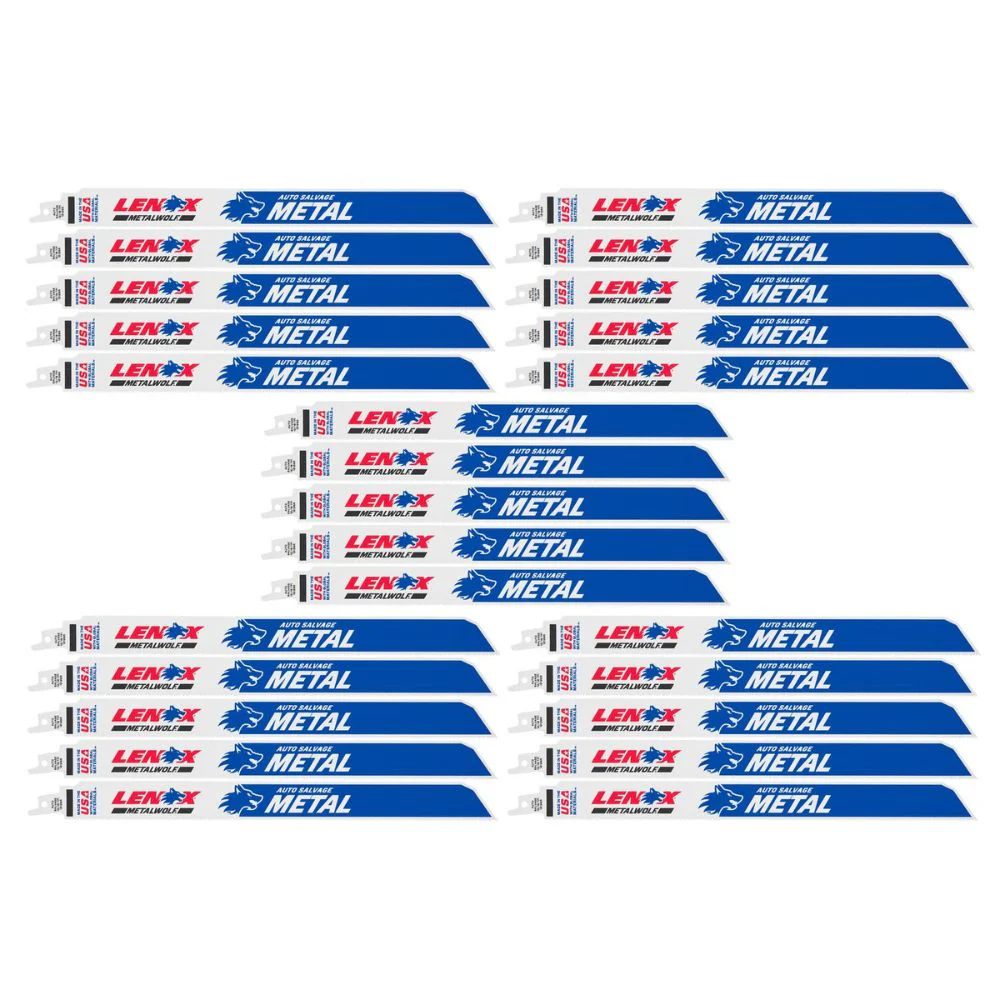 Lenox 1954463 METALWOLF 12 in. 16 TPI Reciprocating Saw Blade (25 PK) - Moutools