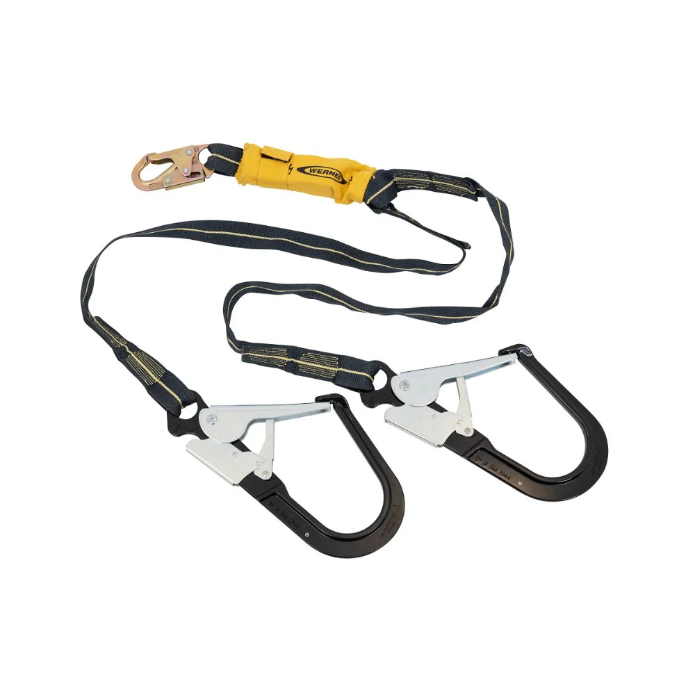 Werner C911800 Arc Flash Twinleg Lanyard (Kevlar Web, Snap Hook, 4