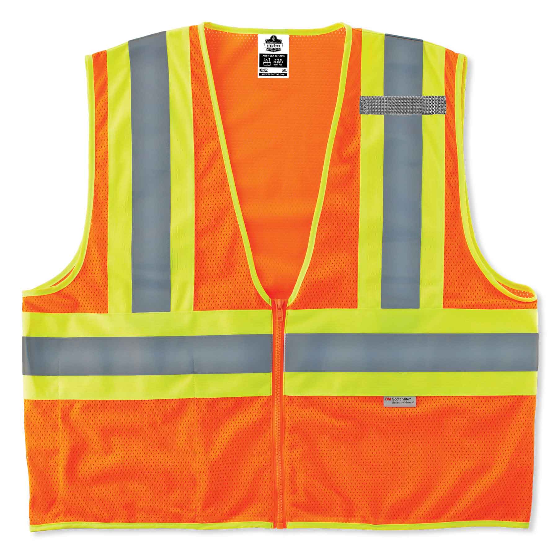Ergodyne 21313 GloWear 8230Z Type R Class 2 Two-Tone Vest, Small/Medium, HV Orange - Moutools