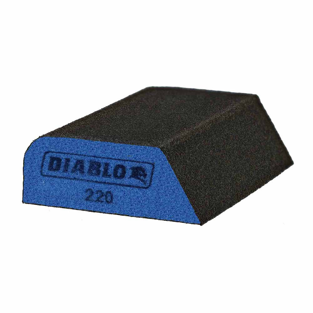 Diablo DFBCOMBMFN01G Dual-Edge 220-Grit (Ultra Fine) Sanding Sponge - Moutools