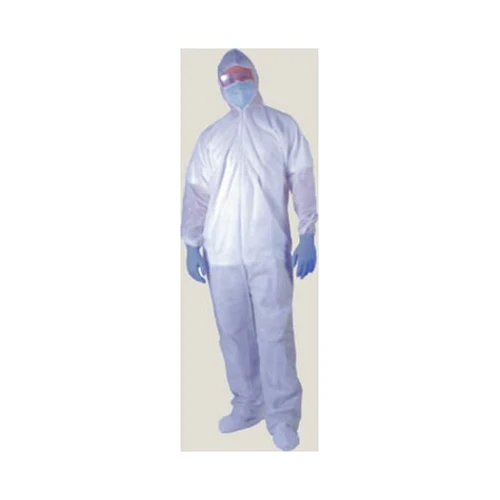 Ultra Clean Products APP0190-L-W-ADP Large Coverall with Elastic Wrist/Ankle, Hood, & Booties - Moutools