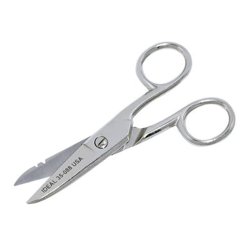 IDEAL 35-088 Electrician's Scissors w/Stripping Notch - Moutools