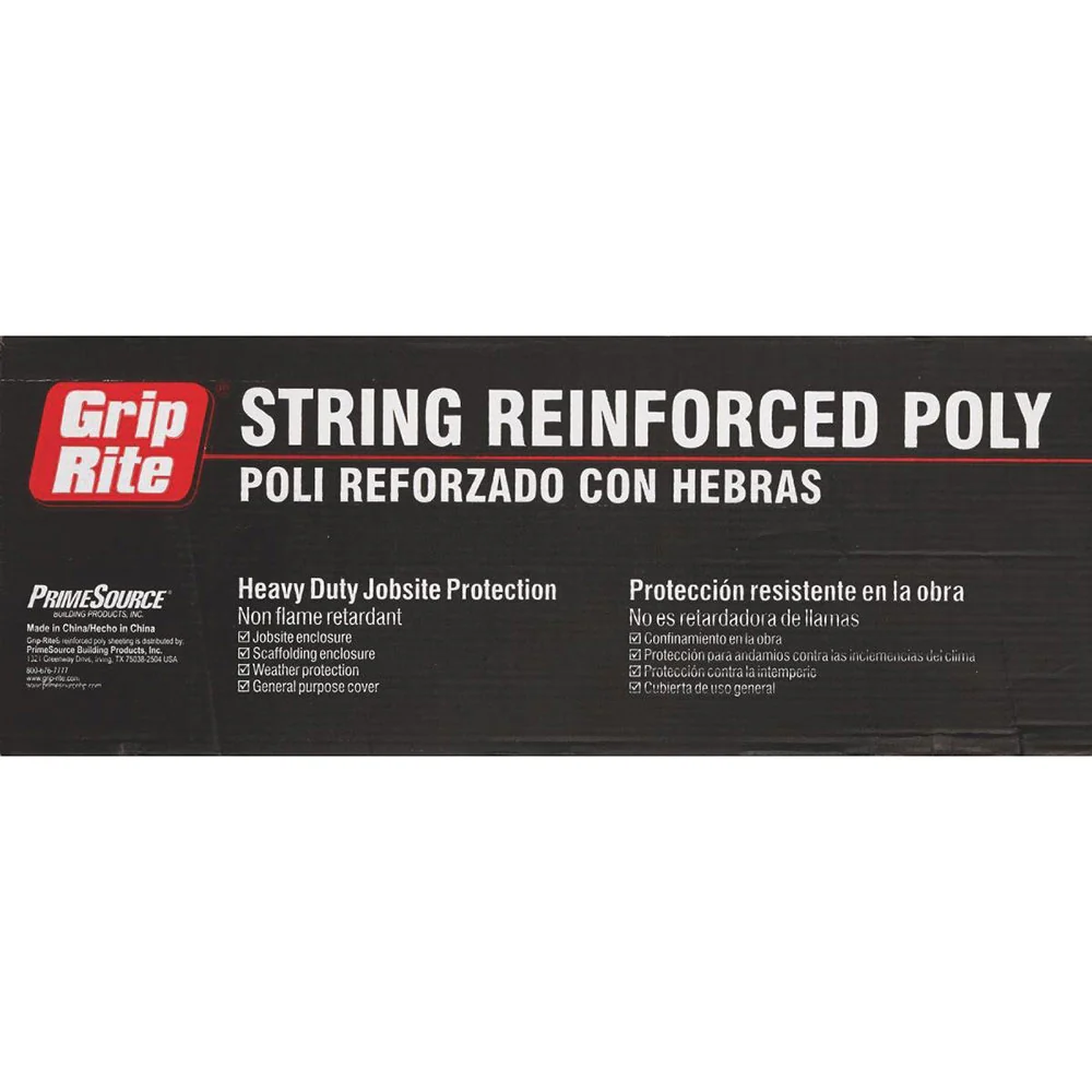 Primesource 620100CSRF 6 Mil Visqueen 20'X100' Reinforced - Moutools