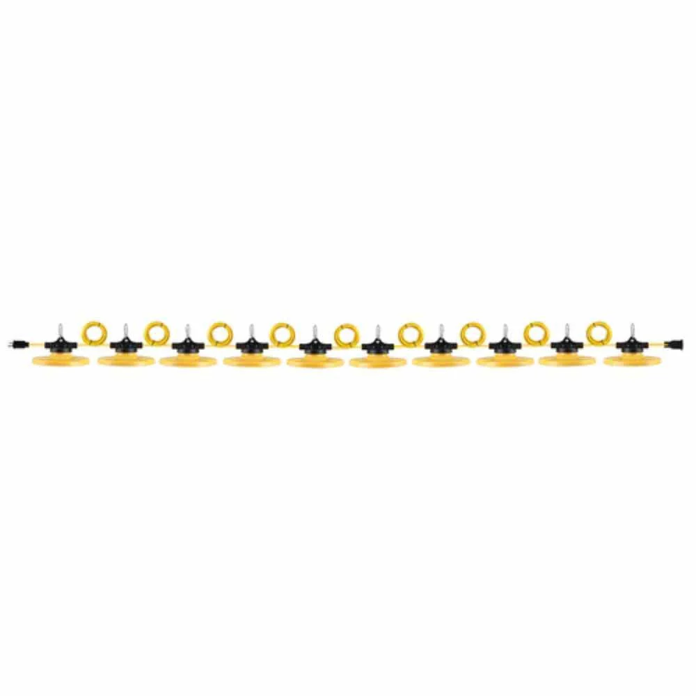 Voltec 08-00512 100' 18/2 65 Watt 8,000 Lumen LED Module Light String - Moutools
