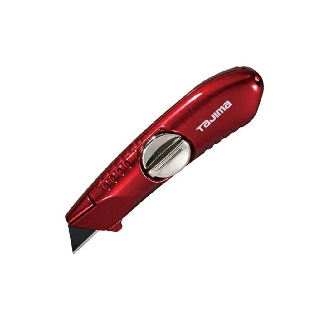Tajima VR-101R VR-Series Fixed-Blade Utility Knife, 3 x V-REX Blades, Red - Moutools