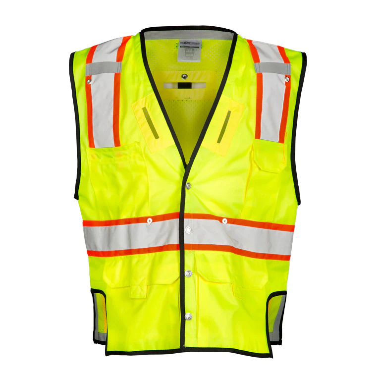 ML Kishigo T341-4X-5X 4X-5X Lime Fall Protection Vest - Moutools