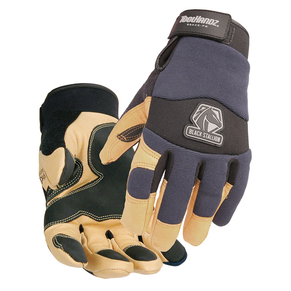 Black Stallion 99ACES-PW ToolHandz Pigskin Insulated Winter Mechanics Glove, Small - Moutools