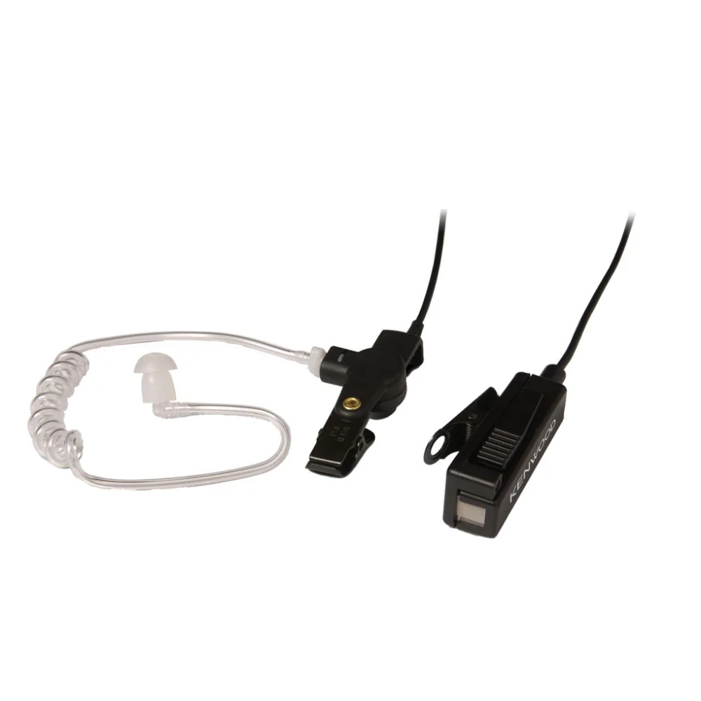 Kenwood KHS-8BL Two-Wire Acoustic Tube Earpiece for TK-2400,2402,3400,3402 and NX Series Radios - Moutools
