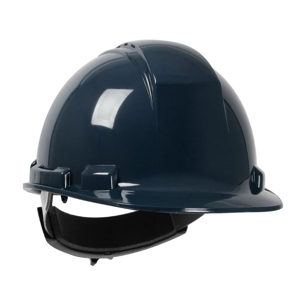 PIP 280-HP241RV-08 Whistler Vented, Cap Style Hard Hat with HDPE Shell, 4-Point Textile Suspension and Wheel Ratchet Adjustment - Navy - Moutools