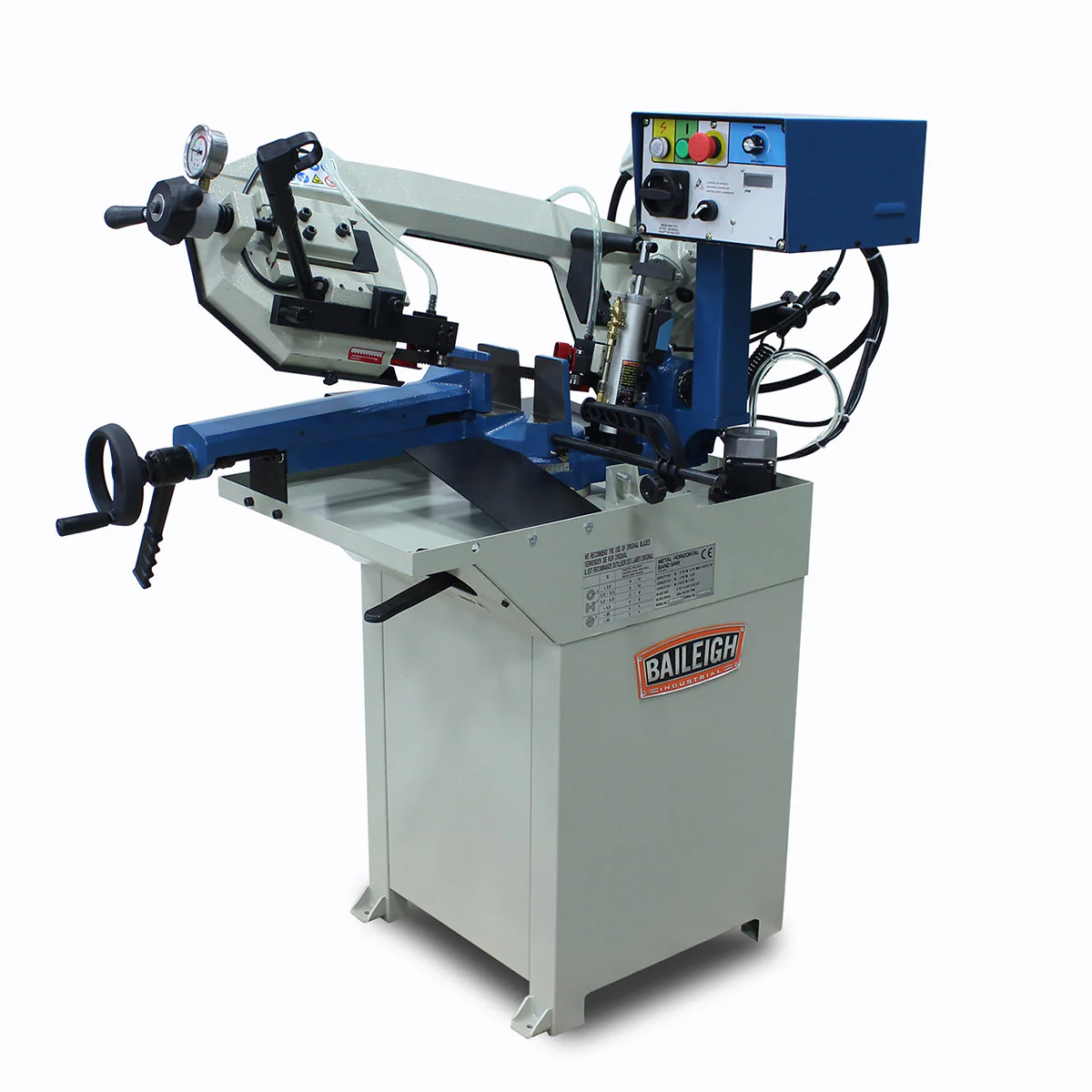 Baileigh Industrial BA9-1001309 Horizontal Bandsaw BS-210M - Moutools