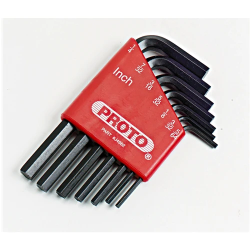 Proto J4982 Hex Key Short Arm 7 Pc. Set - Moutools