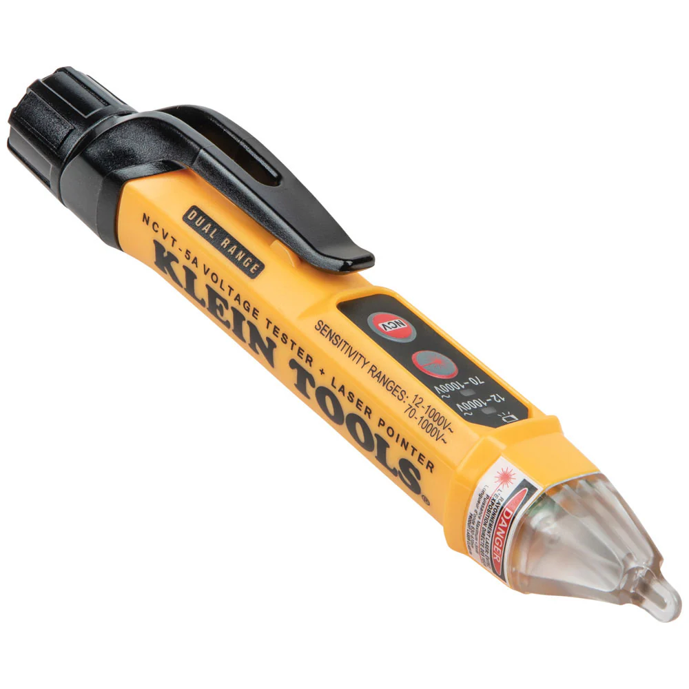 Klein NCVT-5A Dual-Range Non-Contact Voltage Tester w/Laser Pointer - Moutools