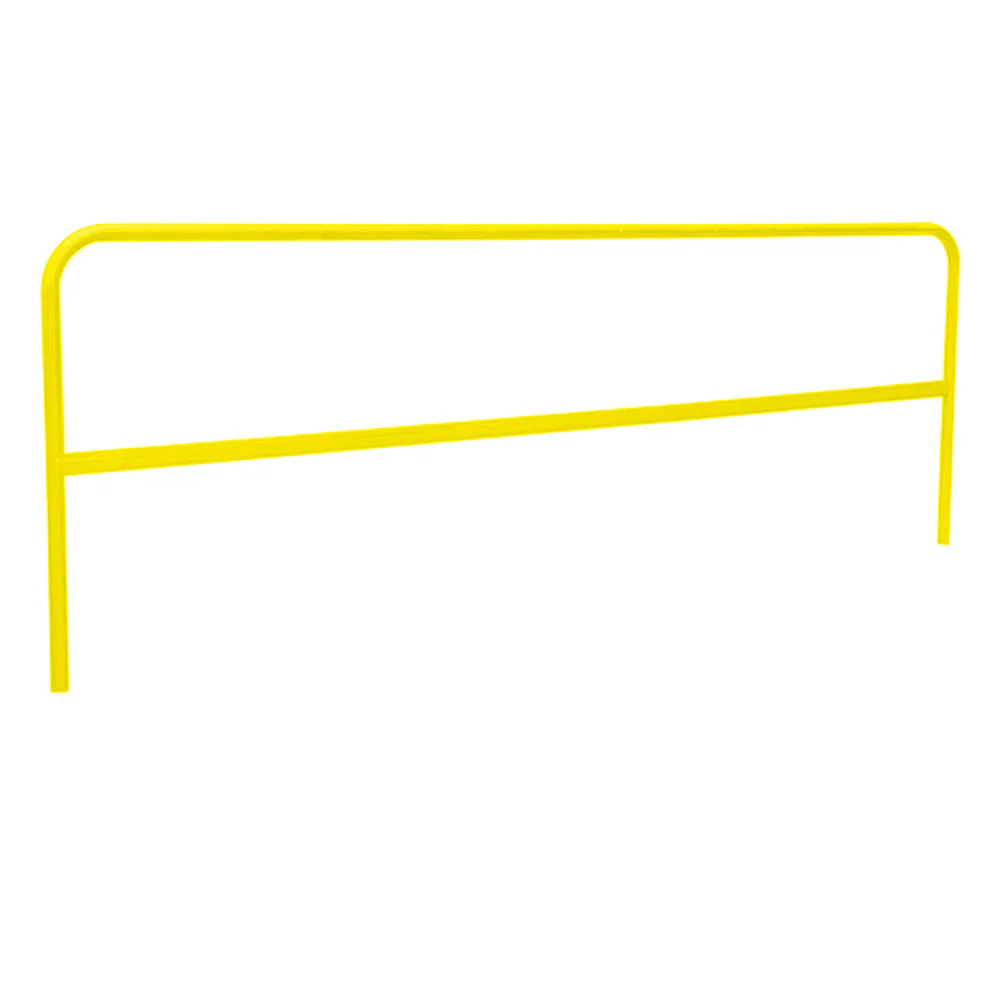 Roof Zone 70758 10' Universal Guardrail, Yellow - Moutools