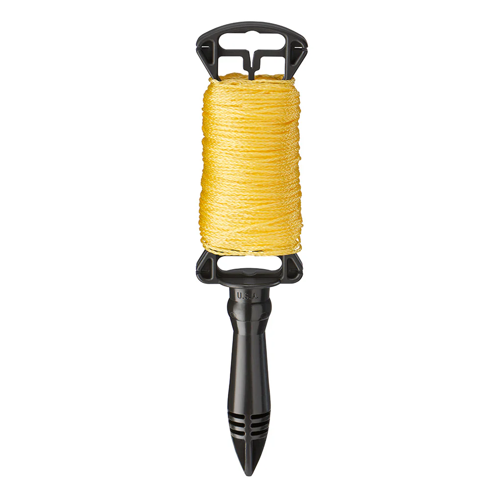 Empire Level 39-250Y 250' Yellow Braided Line w/Reel - Moutools