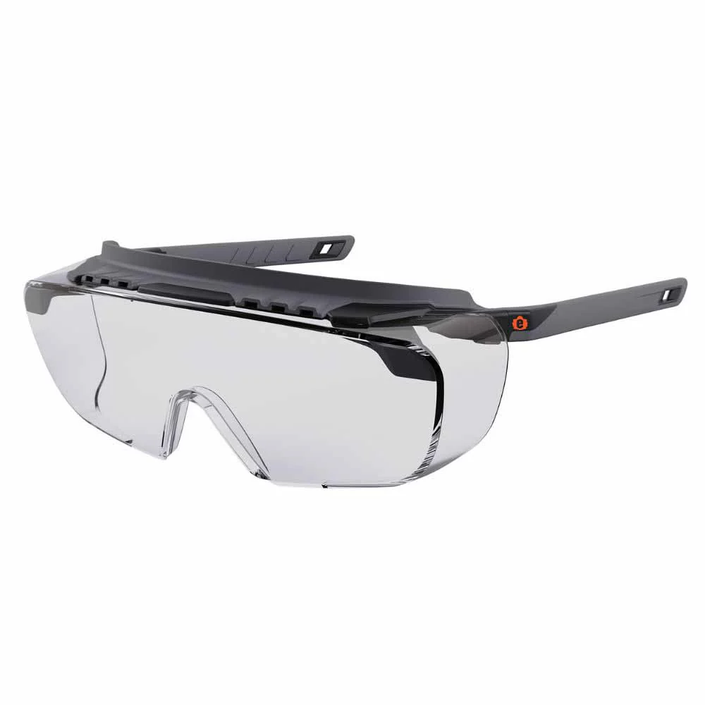 Ergodyne 55101 OSMIN Matte Black Frame Clear Lens Safety Glasses Sunglasses - Moutools