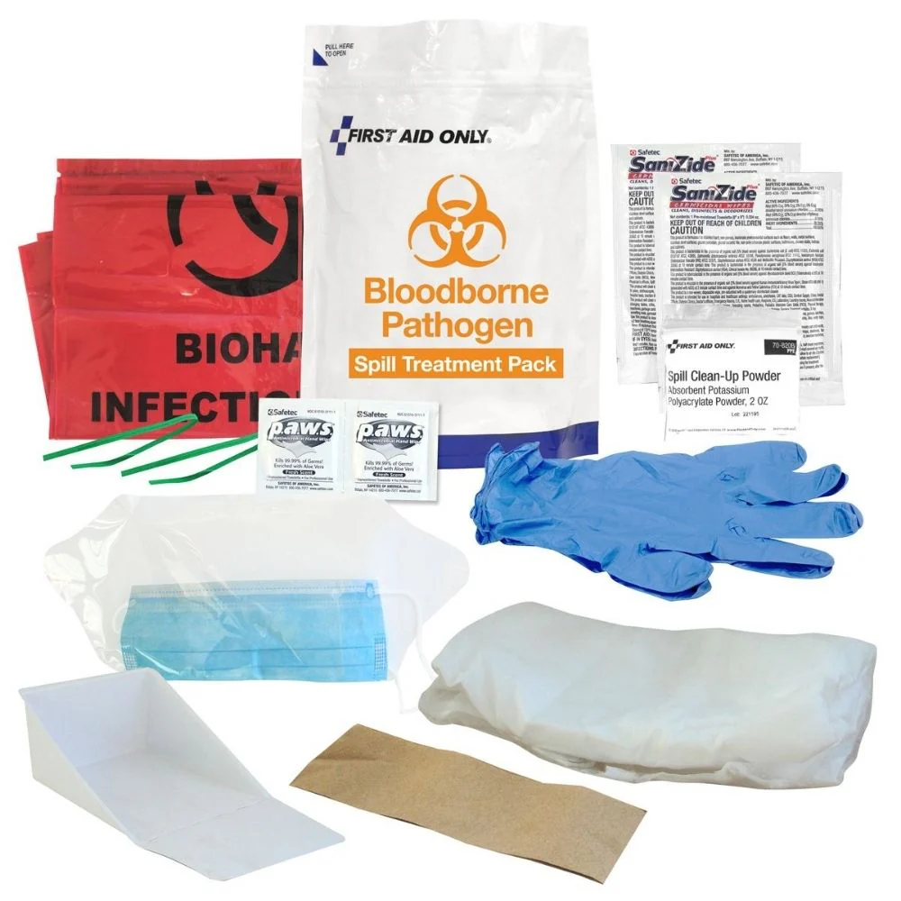 First Aid Only 91169 Bloodborne Pathogen Pack Treatment Pack - Moutools