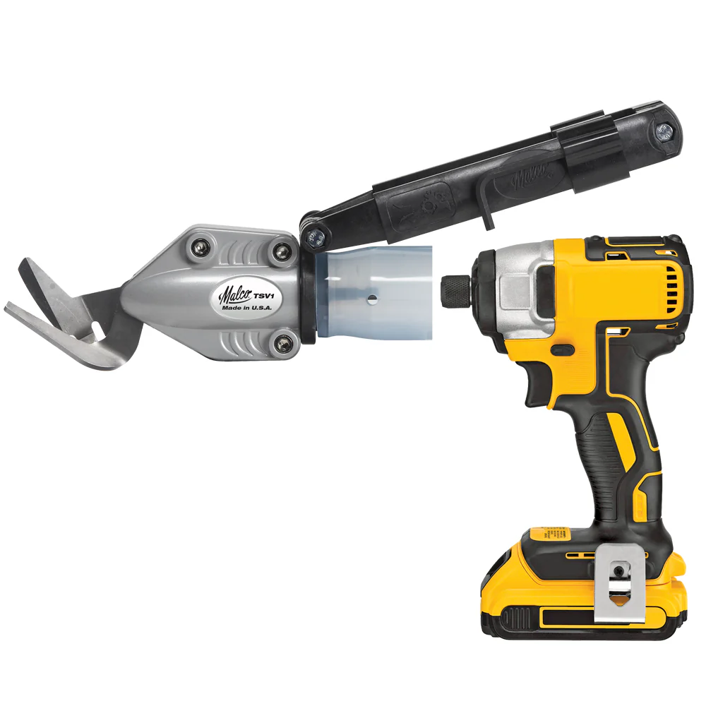 Malco TSV1 Turbo Shear Vinyl Cutting Drill Attachment - Moutools