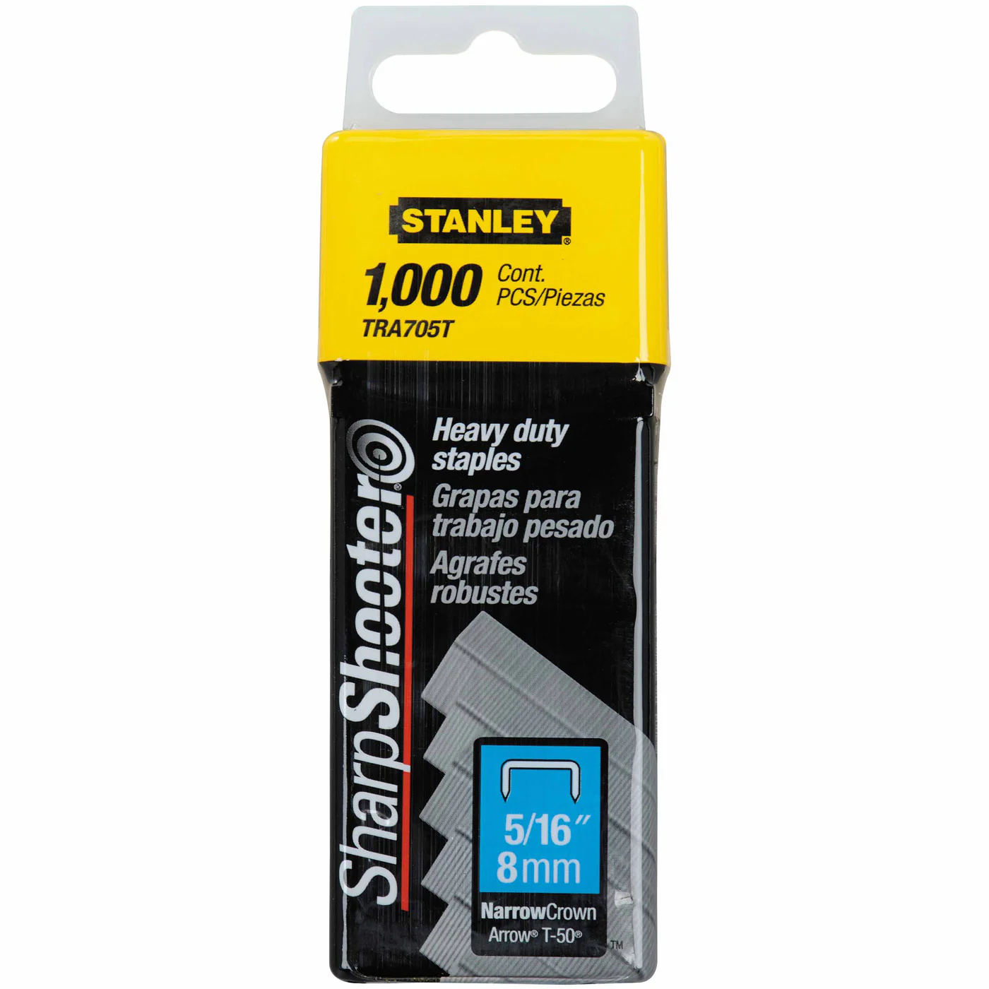 Stanley TRA705T Heavy Duty Narrow Crown Staples 5/16