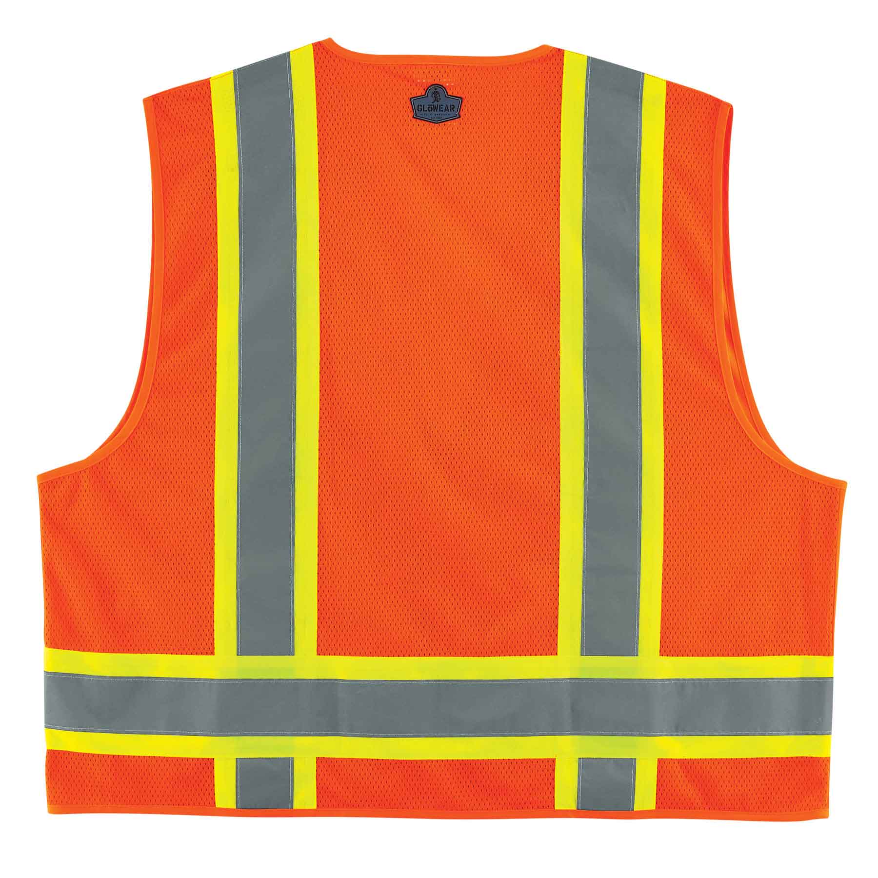 Ergodyne 24063 GloWear 8248Z Type R Class 2 Two-Tone Surveyors Vest, Small/Medium, HV Orange - Moutools