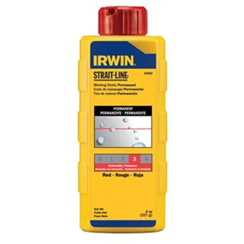 Permanent Marking Chalk, 8 oz Red - Moutools