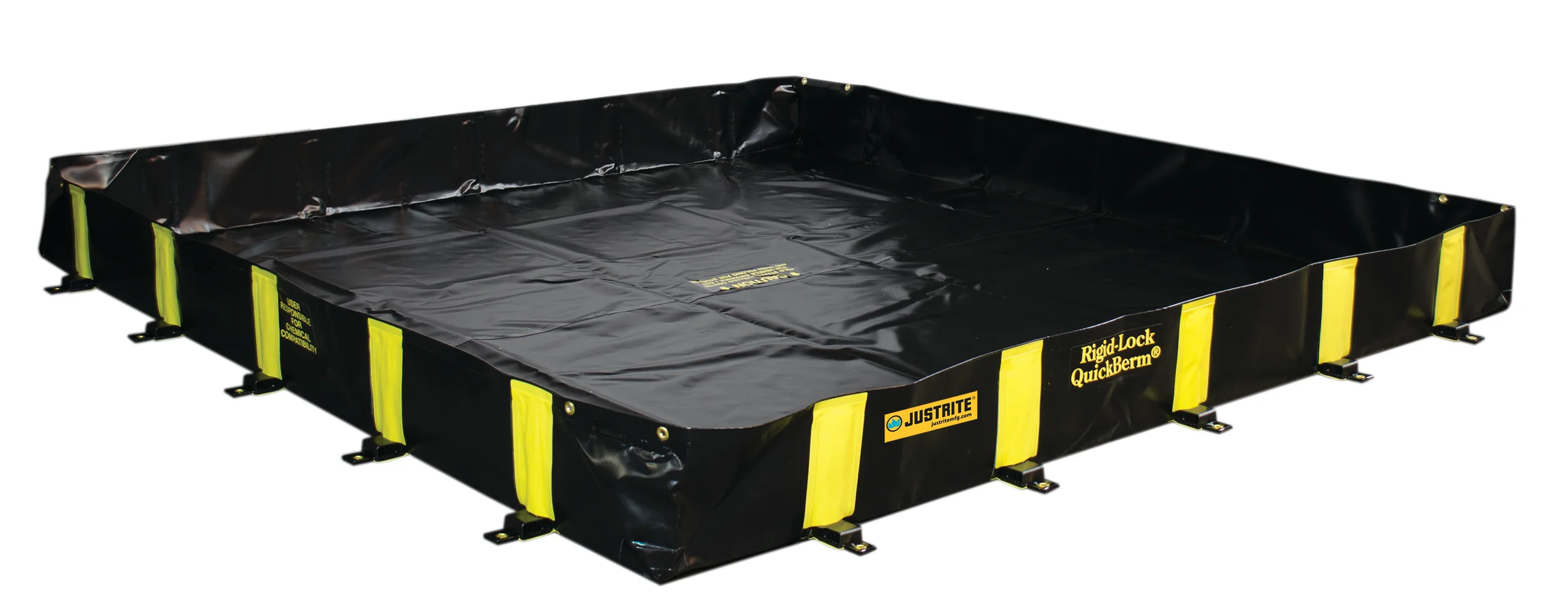 Justrite 28518 Rigid-Lock Quickberm 8' x 8', 475 Gal. - Moutools