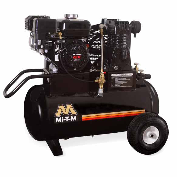 Mi-T-M AM1-PH65-20M 20-Gallon Single Stage Gasoline Air Compressor - Moutools