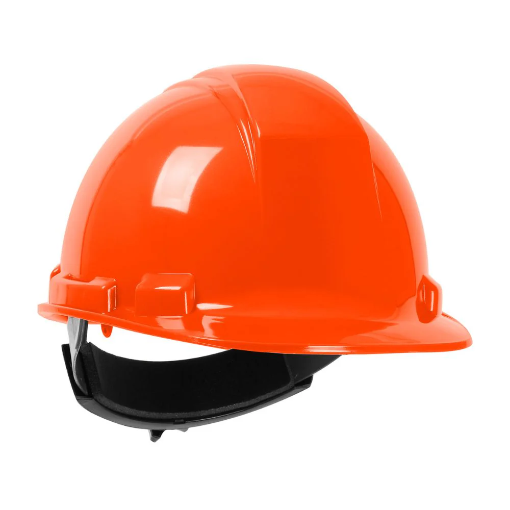 PIP 280-HP241R-03 Whistler Cap Style Hard Hat, HDPE Shell, 4-Point Textile Suspension, Ratchet Adjustment - Orange - Moutools