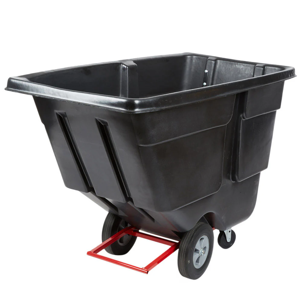 Rubbermaid FG131400BLA Tilt Truck, Utility Duty (Rotational Molded) (1314) - Moutools