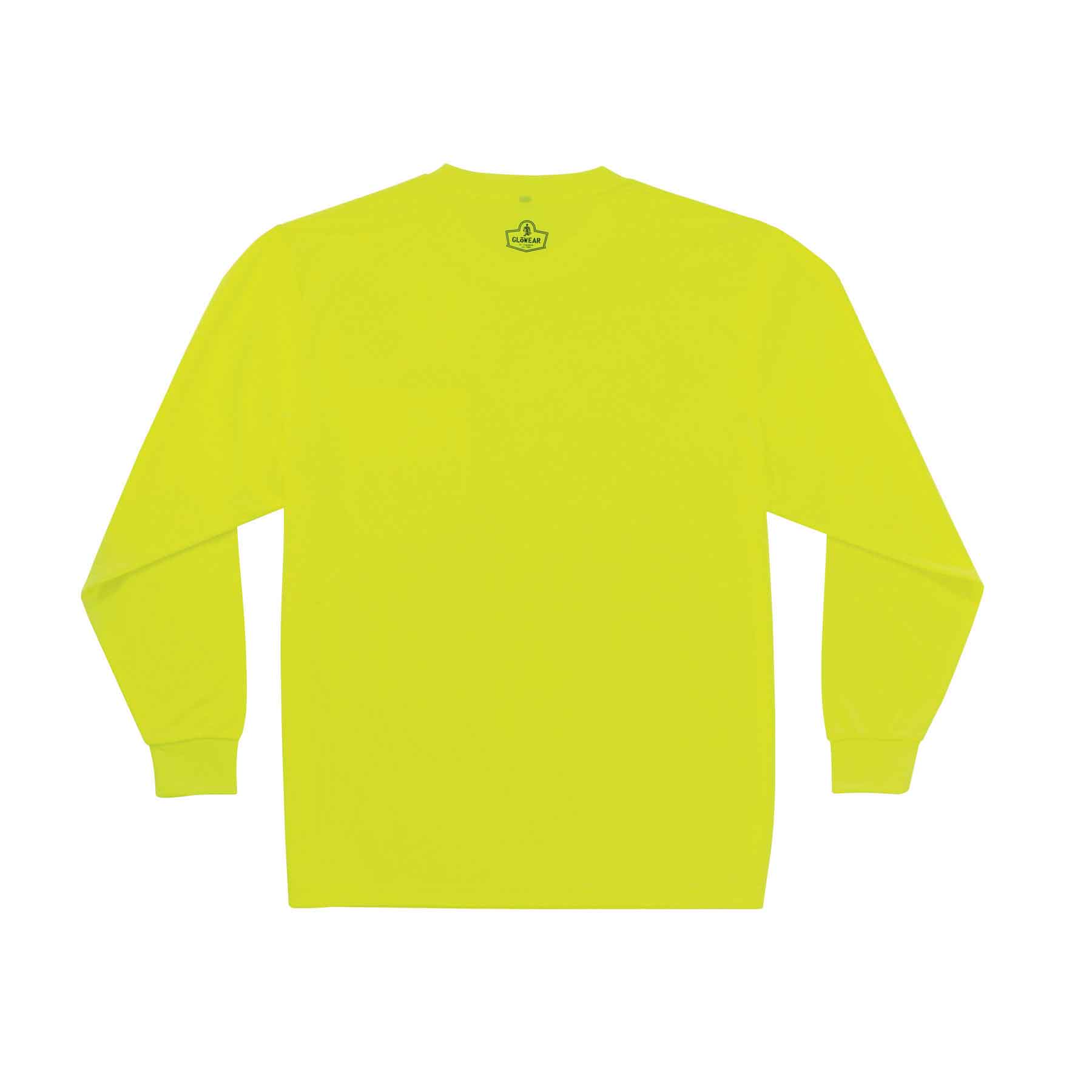 Ergodyne 21588 GloWear 8091 Non-Certified Long Sleeve T-Shirt, 4XL, HV Lime - Moutools
