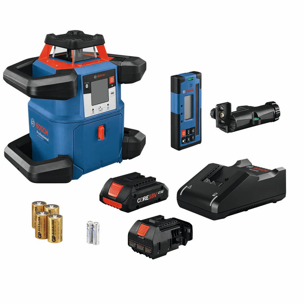 Bosch GRL4000-80CH 18V REVOLVE4000 Connected Self-Leveling Horizontal Rotary Laser - Moutools