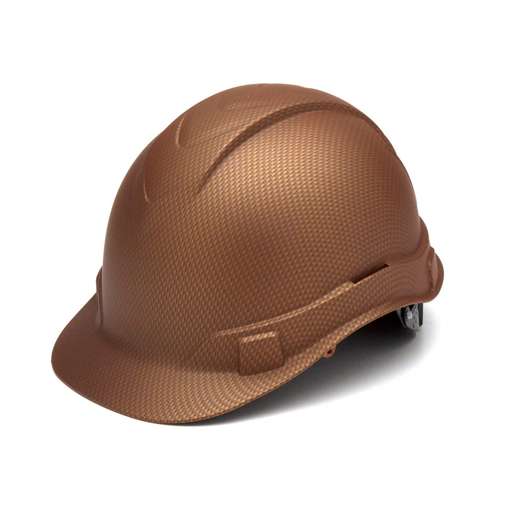 Pyramex HP44118 Ridgeline Copper Brown Cap Style Hard Hat, 4 Pt Ratchet - Moutools