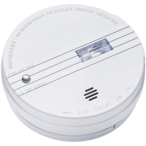 Logistics Supply 0918E Battery Powered Ionization Smoke Alarm w/ Exit Light - Moutools