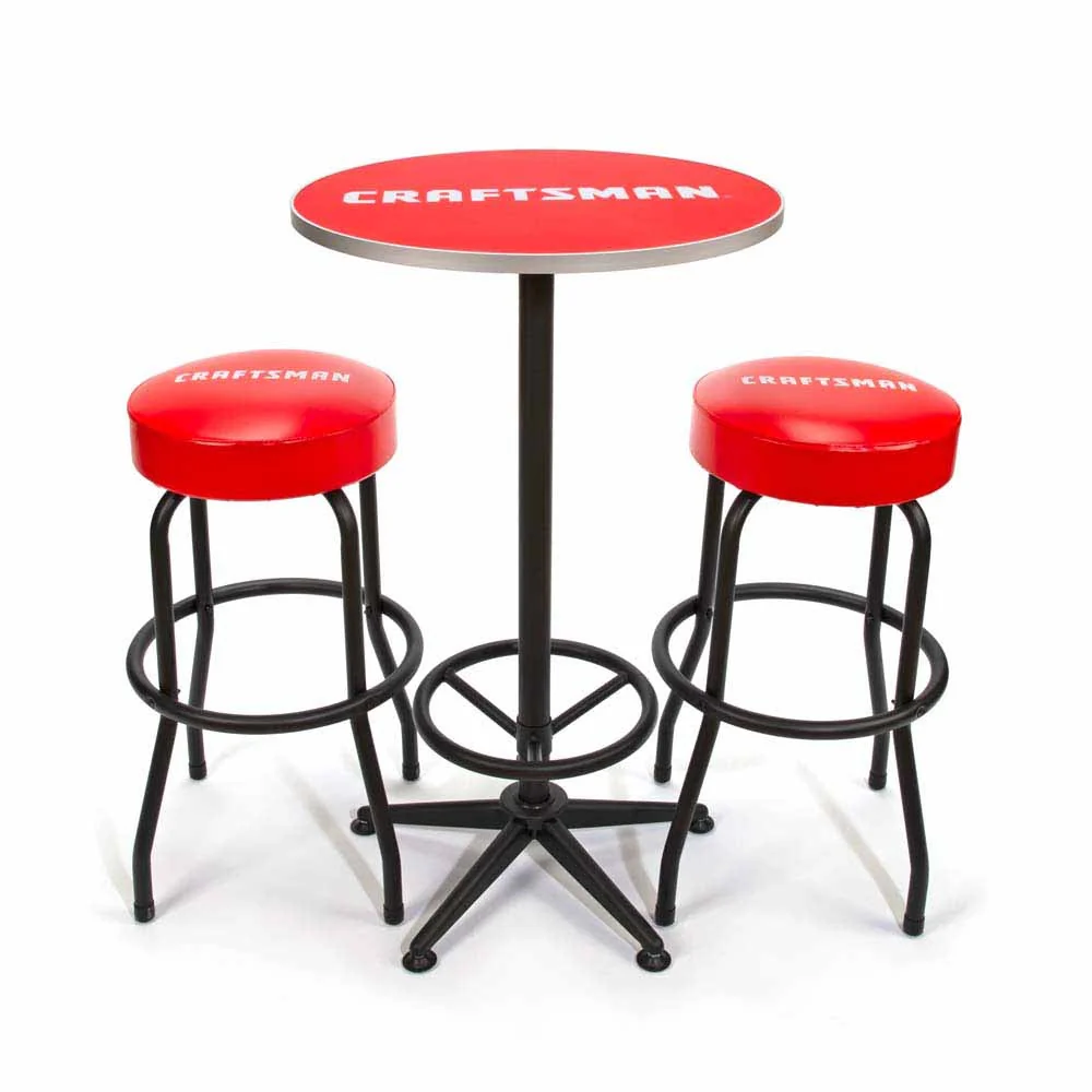 Craftsman 94793 3-Piece Workshop Table and Stool Set - Moutools