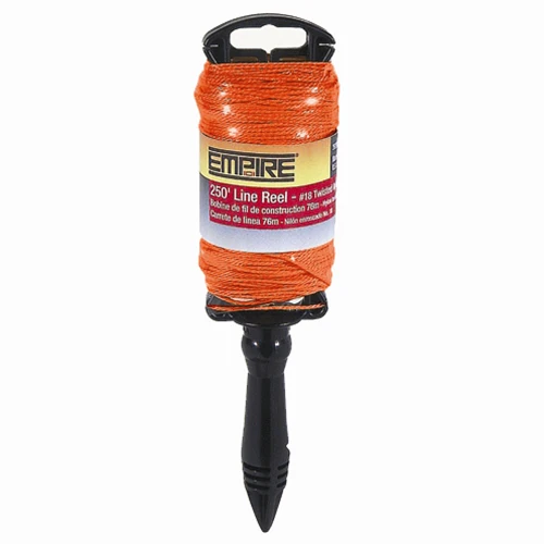 Empire Level 39203N 250' Orange Twisted Line Reel - Moutools