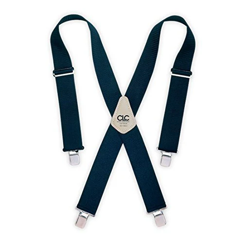 Custom Leather Craft 110BLU Blue Heavy Duty Work Suspenders - Moutools
