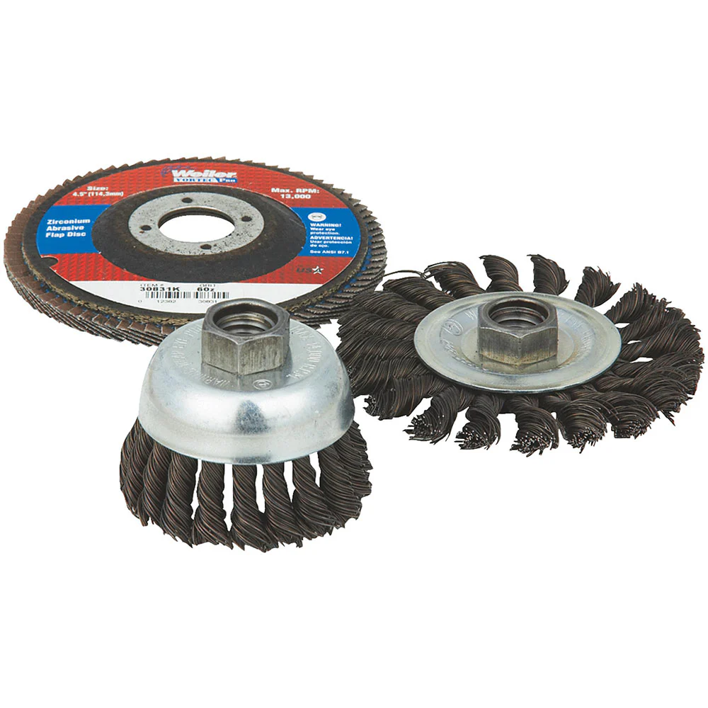 Weiler 36099 VORTEC PRO 3-PIECE MINI-GRINDING WHEEL KIT - Moutools