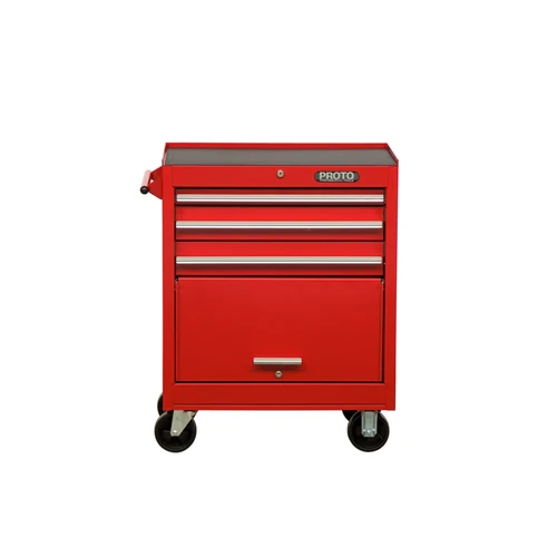 Proto J442735-3BK 27W X18D X 35H Black 3-Drawer Roller Cabinet - Moutools