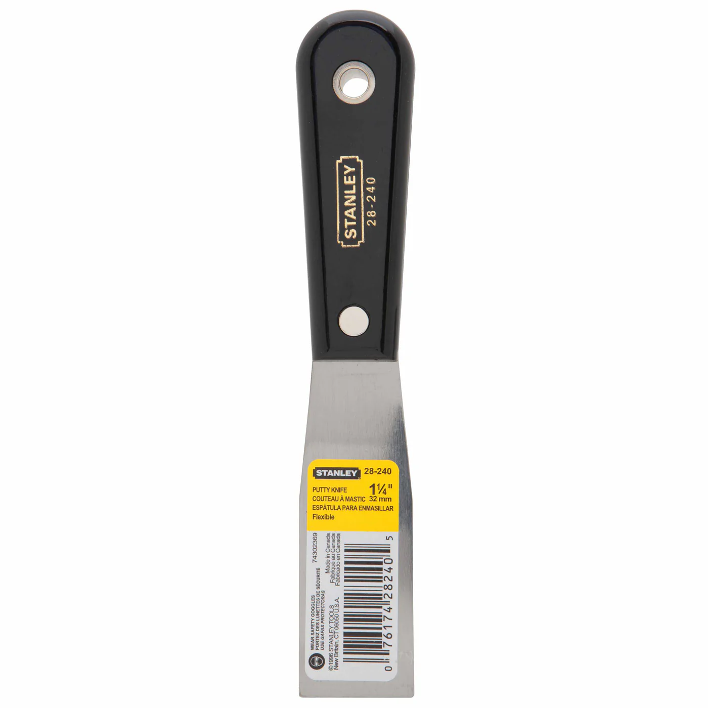Stanley 28-240 Nylon Handle Flexible Putty Knife - 1-1/4