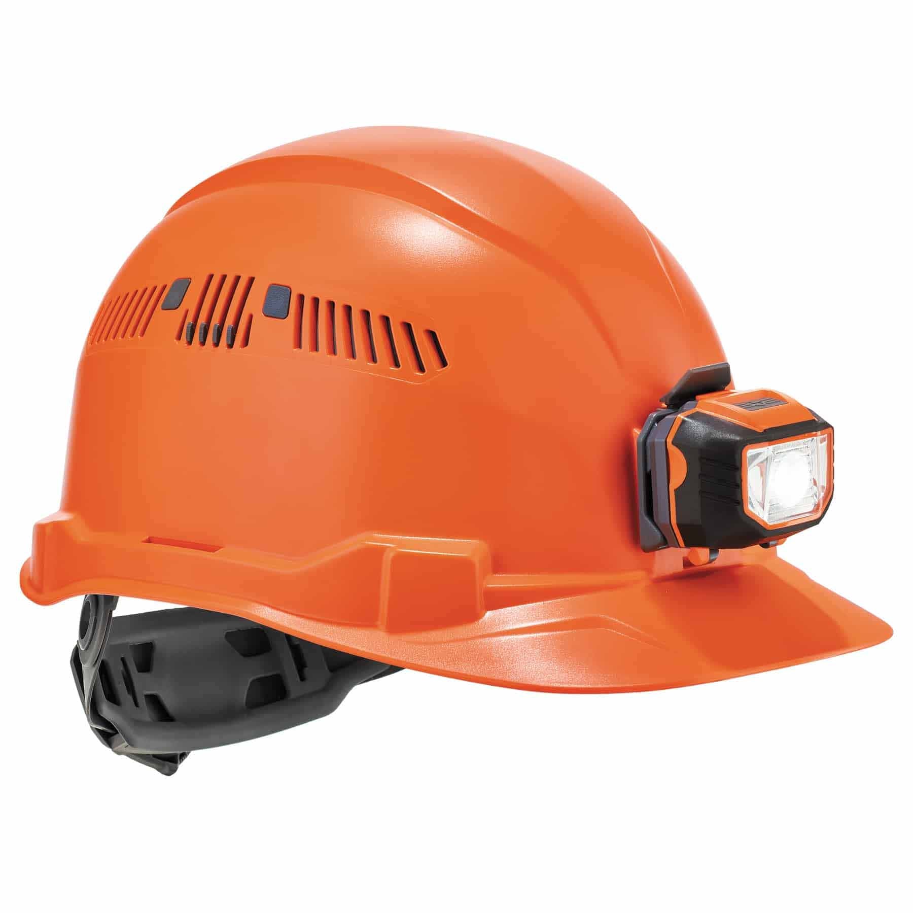 Ergodyne 60147 8972LED  Orange Class C Hard Hat Cap Style + LED Light - Moutools