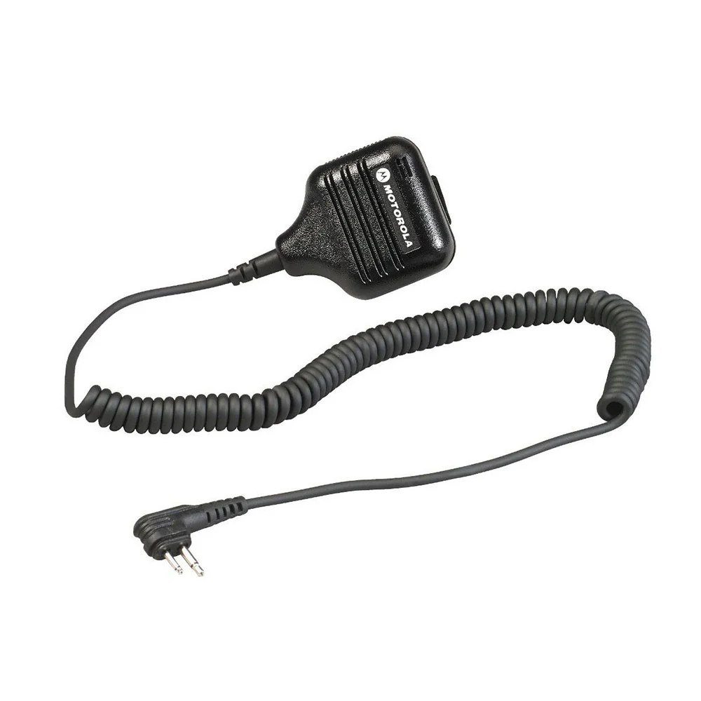 Motorola HKLN4606 Remote Speaker Microphone with PTT and Clip Coiled Cord for Business Radios - Moutools