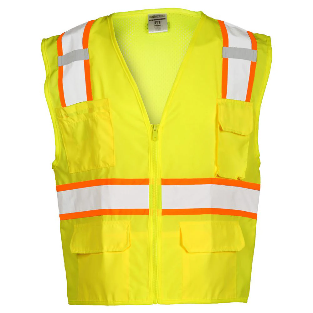 ML Kishigo 1163-3XL Lime 3X-Large Mesh Back Vest - Moutools