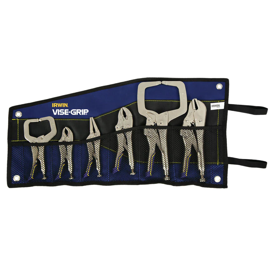 Vise-Grip IRHT82594 Fast Release Locking Plier Kit Bag Set, 6 Pcs - Moutools