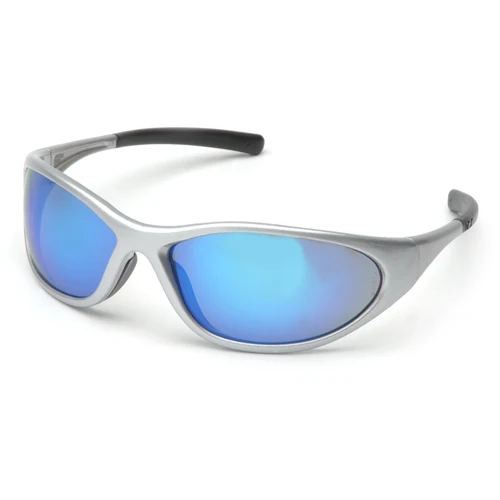 Pyramex SS3365E Zone Eyewear Ice Blue Mirror with Silver Frame - Moutools