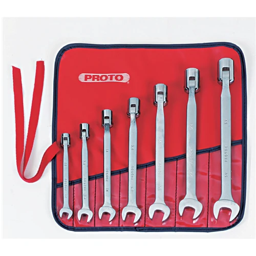 Proto J1270A 7 Pc. Flex Head Wrench Set - 12 Point - Moutools